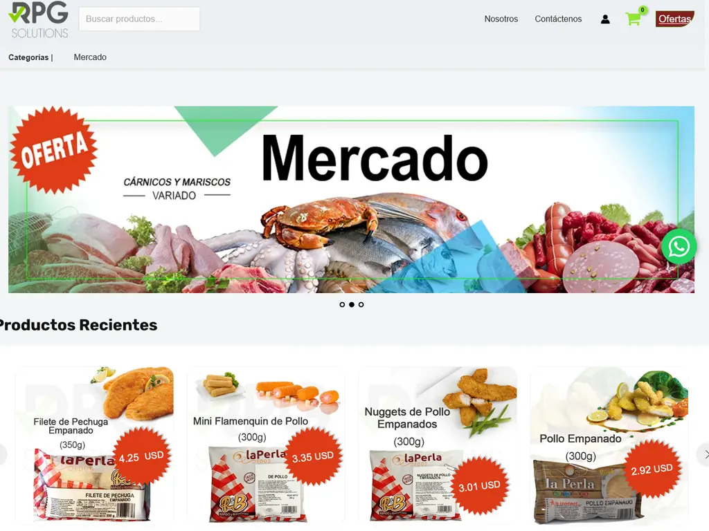 Sitio web RPGSolutions, tiena online